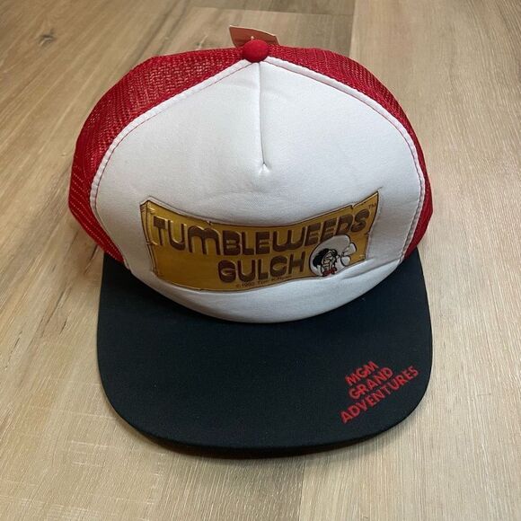 Vintage 1992 Tumbleweeds Gulch MGM Grand Adventures Hat Cap Snapback NWT - Picture 1 of 7